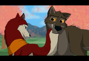 Steele and Jenna sequence but Balto replaces Steele (Fan art by Sana-0095)