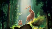 Teilstück des offiziellen Filmposters zu "Bambi 2 - Der Herr der Wälder"