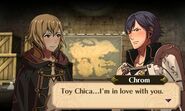 The start of Chrom and Toy Chica's relationship.