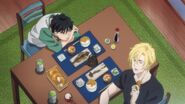 Ash tells Eiji what's wrong, big brother