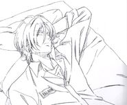 Official artwork of Ash laying on the bed while in jail in Episode 3