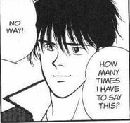 Eiji replies affectionatly