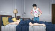 Eiji tells Ash this is the 5th time. Wake up already