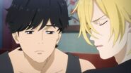 Ash tells Eiji to not look so worried