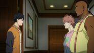 Bones tells Eiji good thing you're up