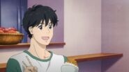 Eiji tells Ash about being healthy