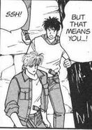 Eiji shocked about the news