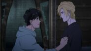 Eiji tells Ash let's go, Boss