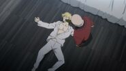 Golzine kicks Ash in the face with his foot