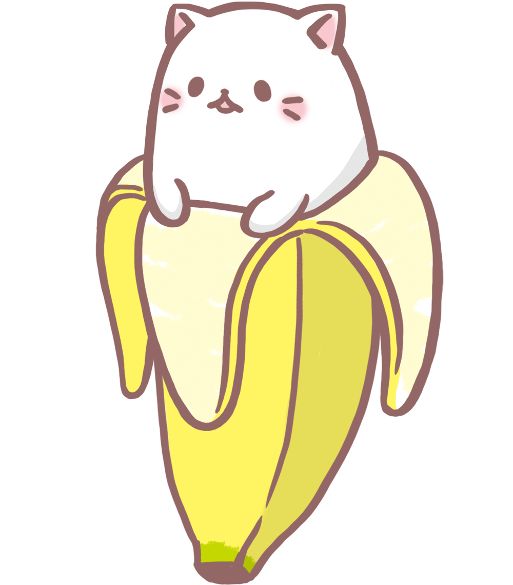Cat Japan Anime Banaani Q-lia, Cat, food, animals png | PNGEgg