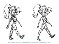 CrashBandicootCoco4a.jpg (56 КБ) Первые скетчи Коко для CB2 4