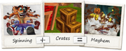 Spinning crates