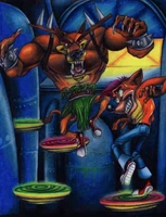 Tiny brawl by polar27-d5o3byt.jpg (180 КБ) Фан арт. Боссфайт в CB2