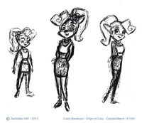 CrashBandicootCoco1a.jpg (59 КБ) Первые скетчи Коко для CB2 1