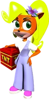 Crash Bash Coco holding a TNT Crate.png (1,45 МБ) Рендер из Crash Bash