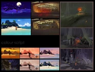 Смена суток, погодных явлений