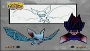 Концепт арт и модели летучей мыши в Crash Twinsanity