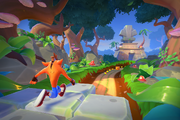 Crash-bandicoot-on-the-run-turtle-woods