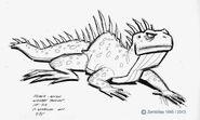 Концепт-арт игуаны