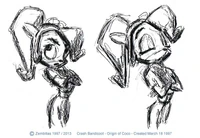 CrashBandicootCoco6a.jpg (65 КБ) Первые скетчи Коко для CB2 6