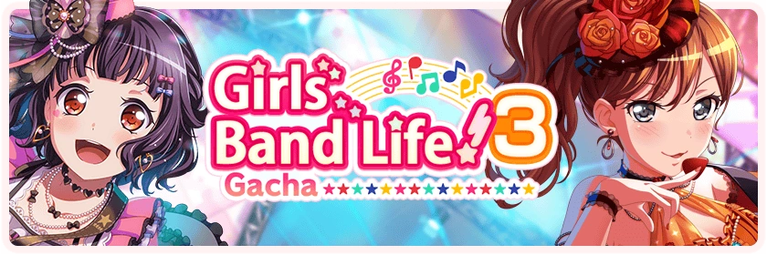 Girls Band Life! 3 Worldwide Gacha Banner