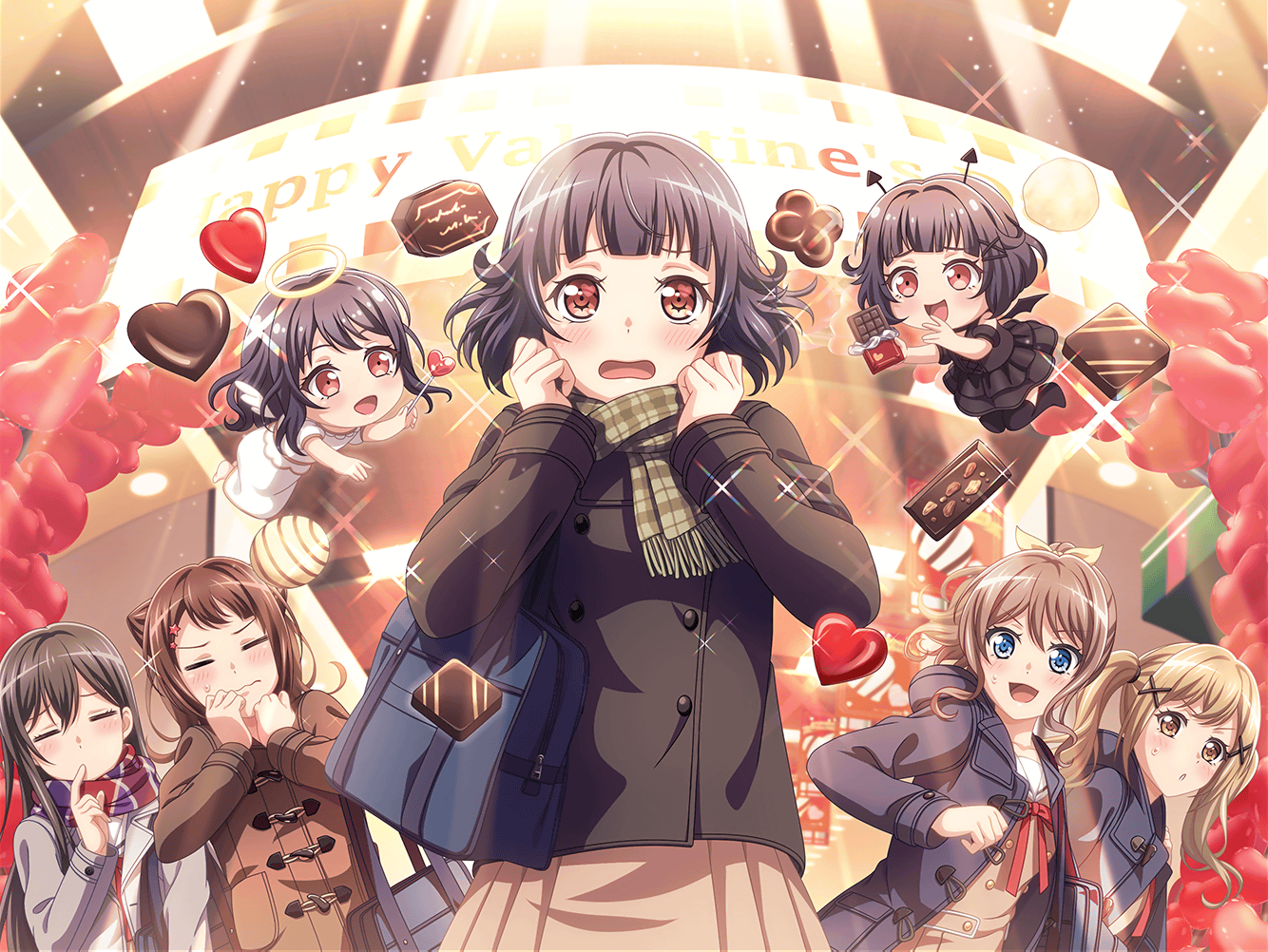 New Illustration for BanG Dream! Girls Band Party! X SWEETS☆PARADISE  Collaboration : r/BanGDream