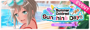 Summer-Colored Sunshine Days Worldwide Event Banner