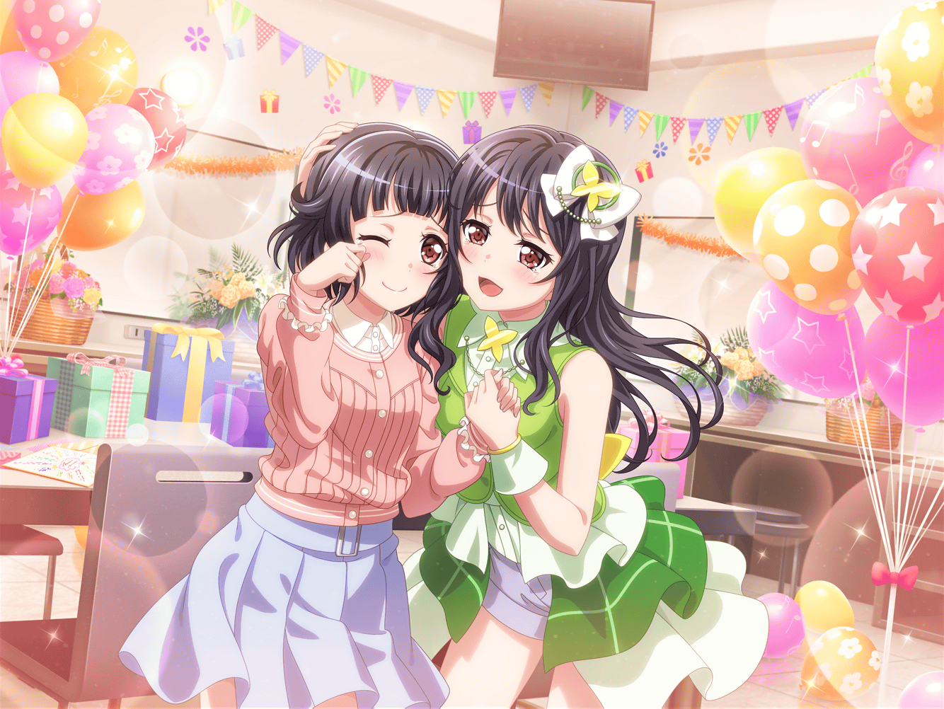 So I was scrolling through the Bandori Wiki! looking at the upcoming events  and then I saw this untrained card art from Rimi from the upcoming 'Band  Girls of Dead' event in