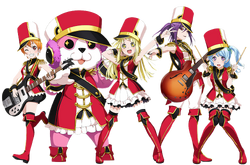 BanG Dream! Girls Band Party! Anime All-female band Hello, Happy World!,  pore, chibi, fictional Character, wiki png