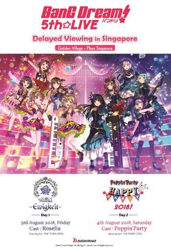 BanG Dream! 5th☆LIVE メモリアルオルゴール Poppin'Party BanG Dream! 5th☆LIVE メモリアルオルゴール Poppin'Party