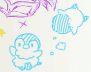 Kanon's drawing of Pen-chan in Backstage Pass 2