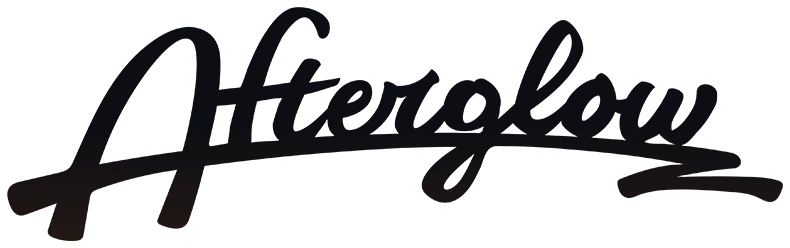 Afterglow logo white outline