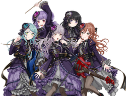 BanG Dream Bandori Sayo Yukina Rinko Ako Lisa Rainy Blue Rose edit