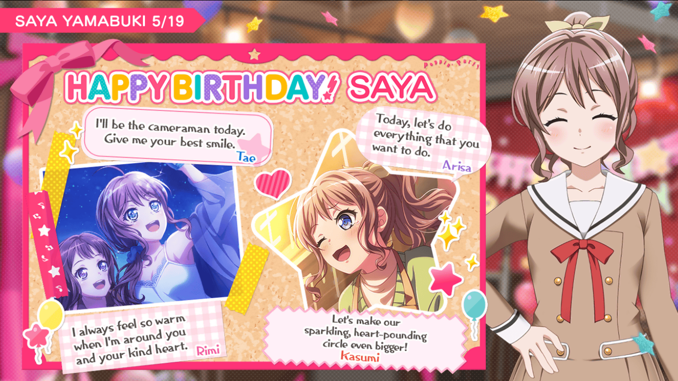 Tae's Special Birthday! - BanG Dream Girls Band Party