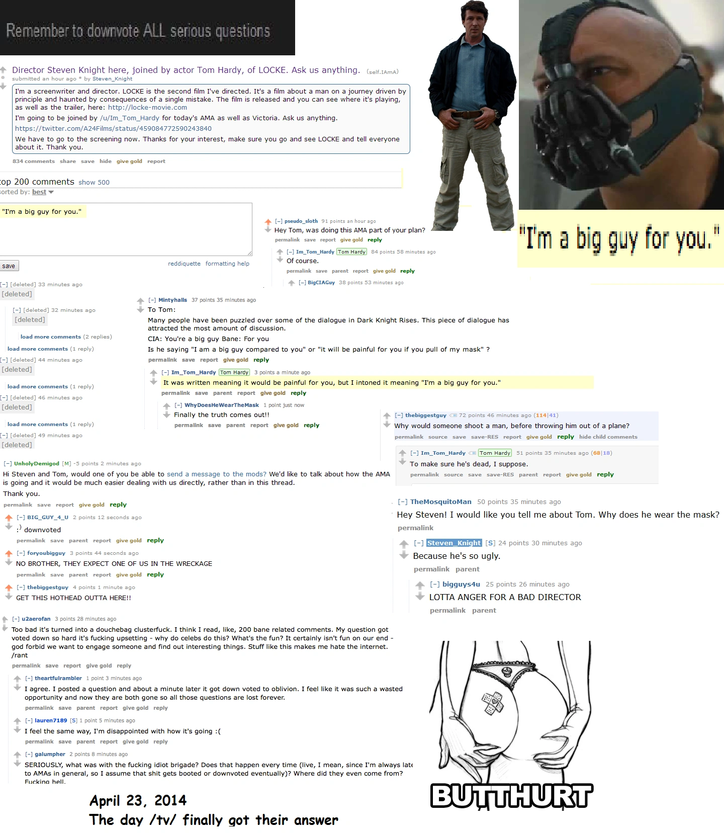 Tom Hardy Reddit AMA | Baneposting Wikia | Fandom