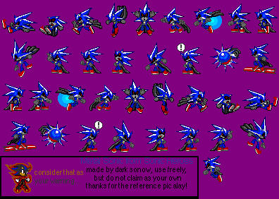 Mecha Sonic Sprites png images