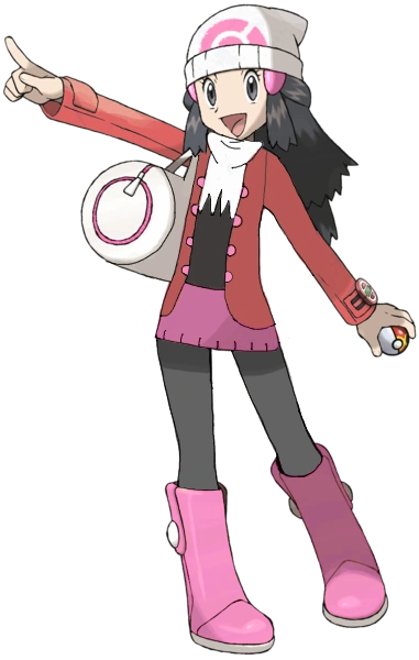 Pokemon Platinum Cartoon- Female Trainer (Dawn) by