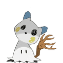 FrigginConfused on X: My shiny mimikyu Oswald, with the bowtie I WILL give  him someday #myart #mimikyu  / X