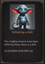 Killed by a doll
