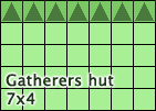 Gatherers hut footprint