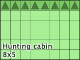 Hunting cabin footprint