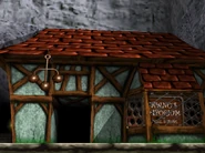 Blick auf Pfandus' Fundgrube von außen.