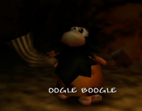 An Oogle Boogle caveman in the Character Parade in Banjo-Tooie.