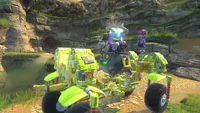 Dingpot in Gruntilda's monster truck (Spiral Mountain Showdown vehicle)