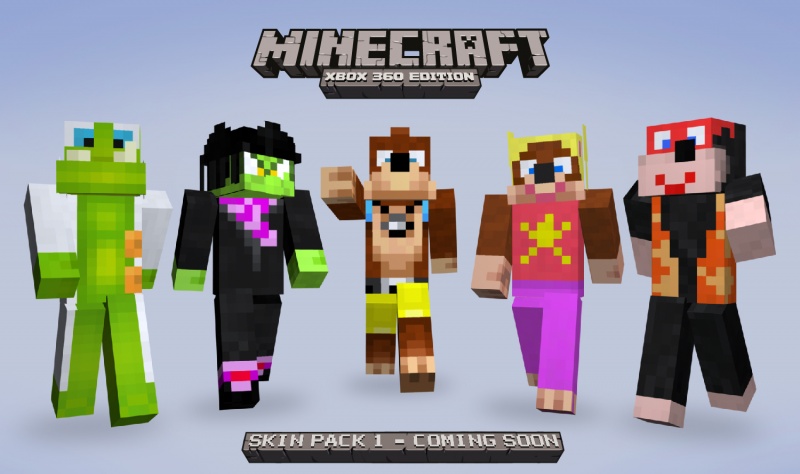 Minecraft xbox 360 skin packs,minecraft xbox 360 edition banjo