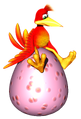 Kazooie couve un oeuf