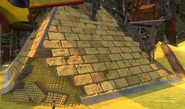King Sandybutt's pyramid in Banjoland in Banjo-Kazooie: Nuts & Bolts.