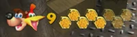 The Honeycomb life bar in Banjo-Kazooie.
