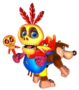 BanjoTooieGang2.png (645 KB) Banjo, Kazooie and Mumbo in Banjo-Tooie.