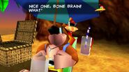 The ending of Banjo-Kazooie.